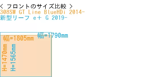 #308SW GT Line BlueHDi 2014- + 新型リーフ e＋ G 2019-